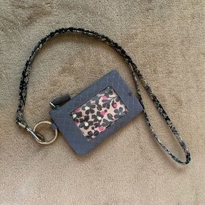 VERA BRADLEY Lanyard + ID case